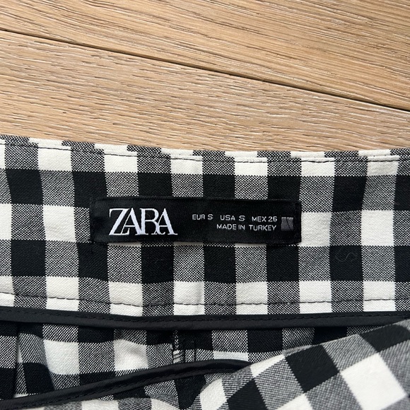 Zara gingham cropped pants - Picture 3 of 5